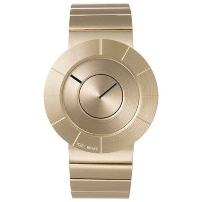 New NY0N005 ISSEY MIYAKE TO Tokujin Yoshioka Design Watch Gold Stainless Steel