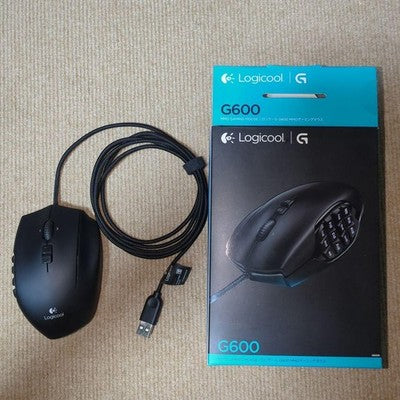 Logitech G600t MMO Gaming Mouse FF XIV Recommended Model 20 Buttons JP Used item