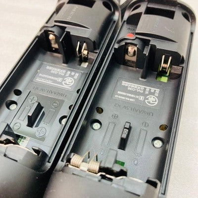 2 Nintendo Wii Remote Motion Plus Controller RVL-036 OEM Black Set Jacket Strap