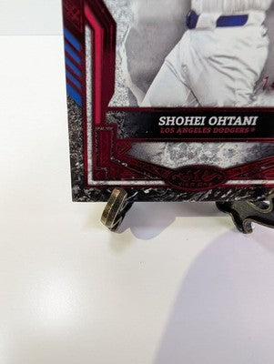 2025 Shohei Ohtani Topps Tier One Baseball Los Angeles Dodgers Red Parallel
