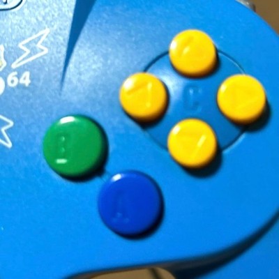 Nintendo 64 Controller Pikachu Pokemon N64 Blue Yellow NUS-005 Limited Tested