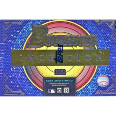 NEW 2022 Bowman Inception Baseball Hobby Box Topps MLB 2Autograph Card Parallel