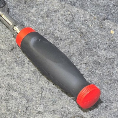 Snap-on FH100 3/8" Drive 100 Tooth Red Soft Grip Handle Ratchet Tool MSS ZIK New