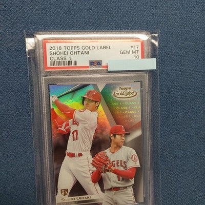 2018 Shohei Ohtani TOPPS GOLD LABEL PSA10 RC Angels #17 Dual-wielding design