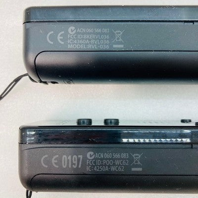 2 Nintendo Wii Remote Motion Plus Controller RVL-036 OEM Black Set Jacket Strap