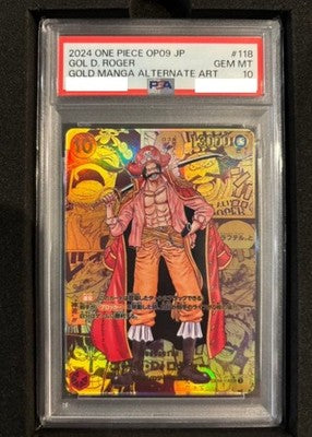 PSA10 OP09-118 Gol D Roger Manga Alt Art One Piece Card Comic Parallel gift JP