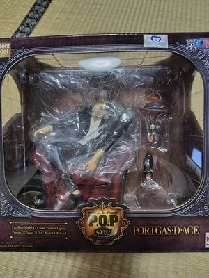 One Piece Portrait.Of.Pirates S.O.C Portgas D. Ace Figure POP BANDAI JAPAN