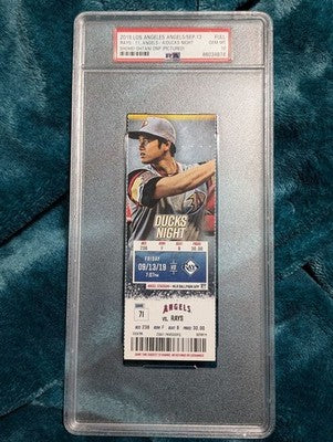 Shohei Ohtani PSA10 DUCKS NIGHT 2019 Ticket ANGELS vs RAYS PSA10 ANGEL STADIUM
