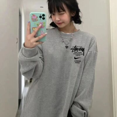 see description size M-XL stussy nike embroidered sweatsuit  unisex black gray