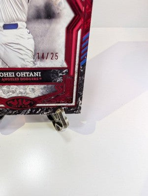 2025 Shohei Ohtani Topps Tier One Baseball Los Angeles Dodgers Red Parallel