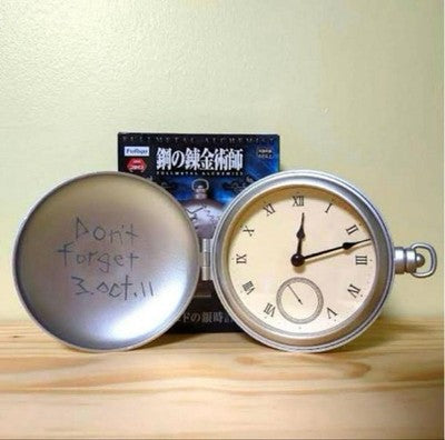 Fullmetal Alchemist Big Ed's Silver Watch 14cm and Special Figure Edward Elric