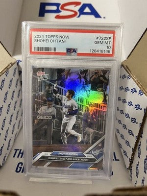 2024 Topps now Shohei Otani 722sp 50/50 Short print Foil Variation Card