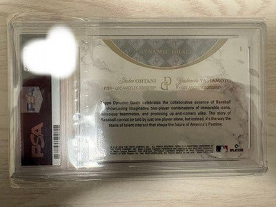 2024 Topps Dynamic Duals Shohei Ohtani Yoshinobu Yamamoto PSA8 Japan