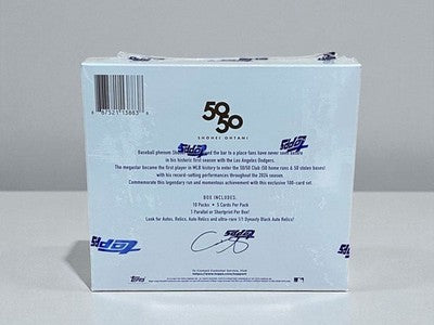 Shohei Ohtani MBL Topps 50/50 Unopened 10 Box Set Limited commemorative items
