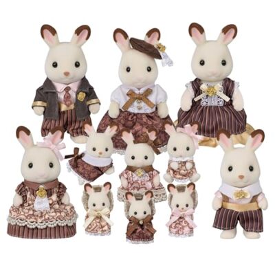 Sylvanian Families Chocolate Rabbit Family Anniversary Set Calico Critters