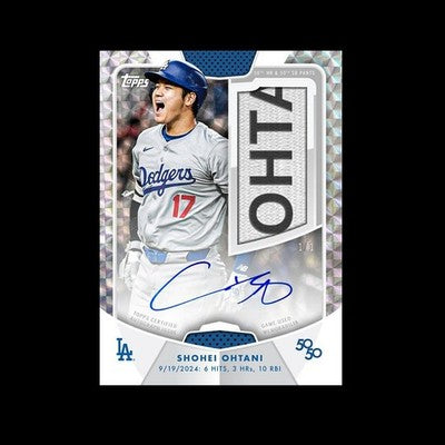 2024 Topps 50/50 Shohei Ohtani 3Boxes Card box Major League Baseball Dodgers