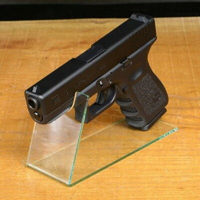 2 Sets FIELD LABEL Gun Stand Clear Acrylic Stand Handgun Stand Display Interior