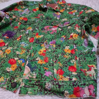 check description Pokemon x Levis Vintage Setup Denim Jacket Jeans used B