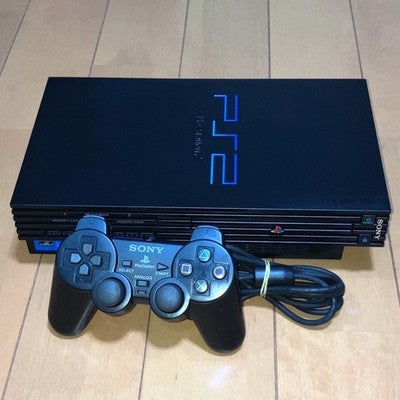 Sony PlayStation 2 PS2 SCPH-30000 Console w/ Remote Controller Memory Card Set