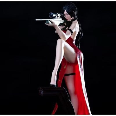 Resident Evil 4 Game Ada Wong 34cm PVC Sexy Statue Figure Model Cast Off Ver.