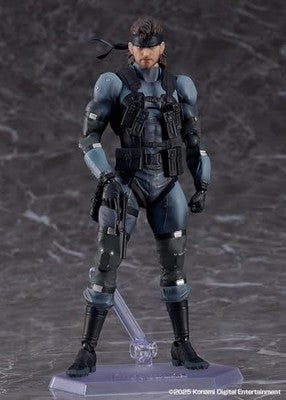 with box figma 645 Solid Snake Metal Gear Solid 2 Sons of Liberty  MGS2 gift sin
