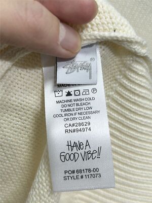 see description size S-XL STUSSY Stylish Classic Back Jacquard Monogram Jumper