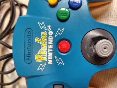 Nintendo 64 Controller Pikachu Pokemon N64 Blue Yellow NUS-005 Limited Tested