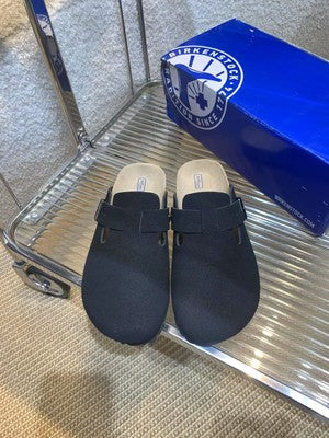 see description multi sizes BIRKENSTOCK Boston Narrow Black