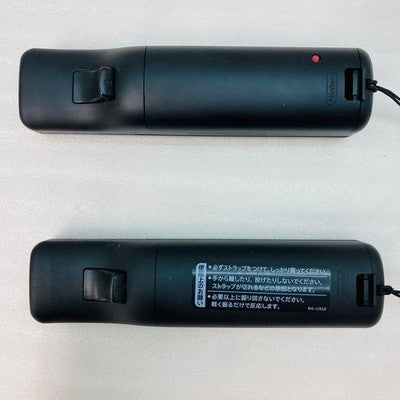 2 Nintendo Wii Remote Motion Plus Controller RVL-036 OEM Black Set Jacket Strap