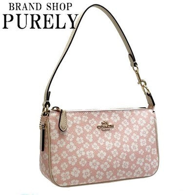 Coach Pouch Accessories Daisy Floral Print Nolita Handle Pouch Pink Multi