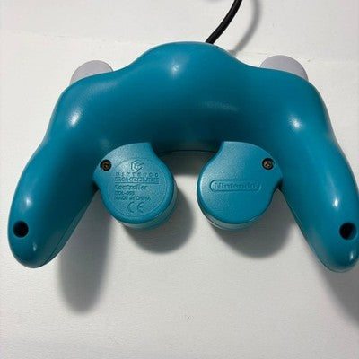 Official Nintendo GameCube Controller Emerald Blue DOL-003 Authentic GC Tested