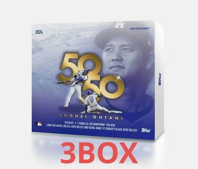 2024 Topps 50/50 Shohei Ohtani 3Boxes Card box Major League Baseball Dodgers