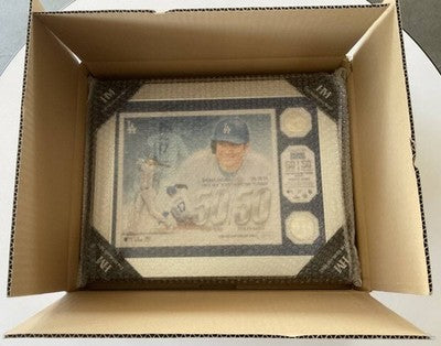 Shohei Ohtani #17 Dodgers 50-50 Commemorative Double Coin Photo Mint Limited *7