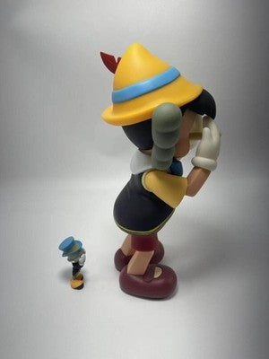 MEDICOM TOY KAW x DISNEY: PINOCCHIO & JIMINY CRICKET 2010 In mint