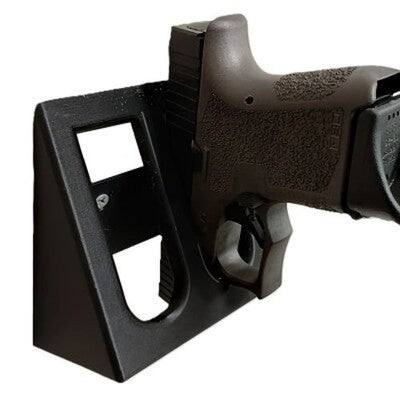 Wall-Mounted Gun Stand Holds Two Handguns for Airsoft and Model Guns Display