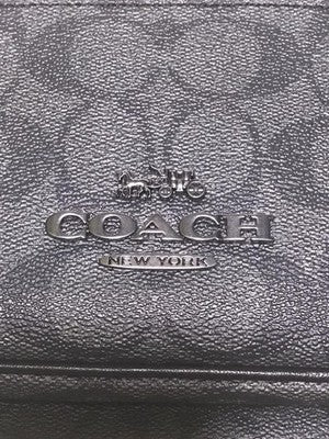Auth COACH Elias Crossbody In Signature Canvas CJ510 Canvas Black F/S 424728