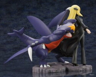 Kotobukiya Pokemon Series Cynthia with Garchomp Shirona Figure ARTFX J gift JP