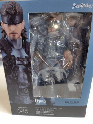 with box figma 645 Solid Snake Metal Gear Solid 2 Sons of Liberty  MGS2 gift sin