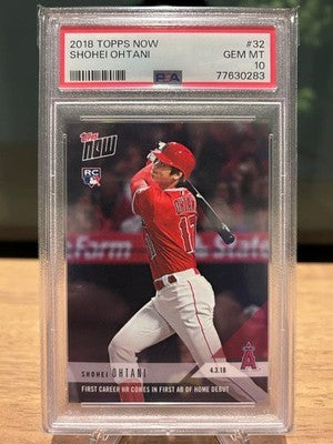 2018 TOPPS NOW Shohei Ohtani's First Home Run PSA10 Angels Major League Baseball