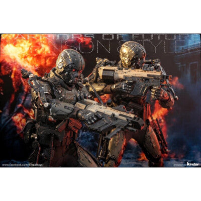 HotToys Masterpiece Johnson & Tyler Warriors of the Future 1/6Figure MMS668 &667