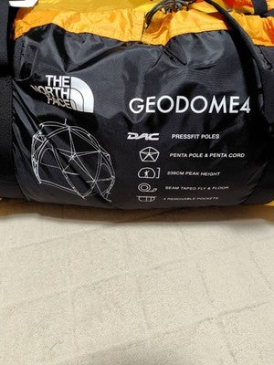 THE NORTH FACE Geodetic Dome Tent NV21800 Yellow Polyester 4Person Camping