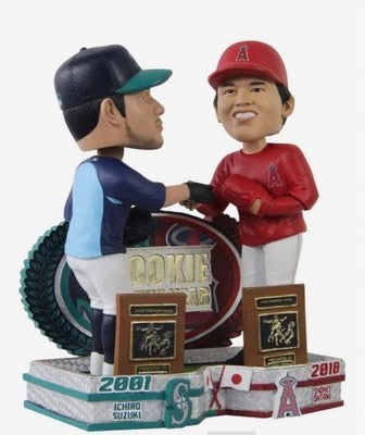 Shohei Ohtani & Ichiro Rookie of the Year commemorative bobblehead limited
