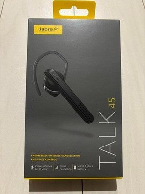 Jabra Talk 45 Bluetooth-compatible noise-canceling microphone for one ear Black