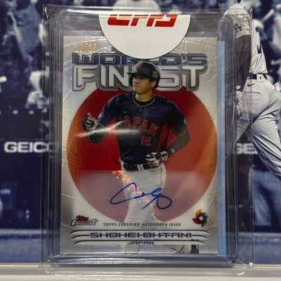 Shohei Ohtani 2023 Topps FINEST WBC Japan Representative Autograph Card