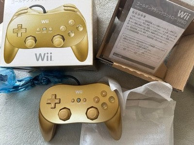 Limited Edition Gold Nintendo Wii Classic Controller Pro Club Nintendo RVL-005