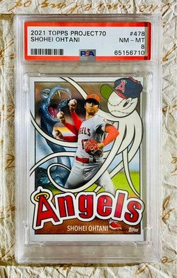 Shohei Ohtani 2021 TOPPS PROJECT70 MLB Major League Baseball 478 PSA 8