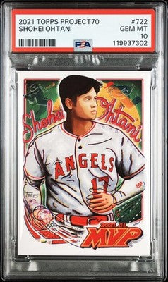 Shohei Ohtani 2021 Topps Project 70 #722 PSA10 Baseball Angels MBL