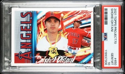 Shohei Ohtani 2021 Topps Project 70 #450 PSA10 Major League Baseball Angels