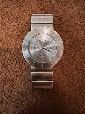 used ISSEY MIYAKE TO Tio Yoshioka Tokujin design NY0N001 Silver Men Watch