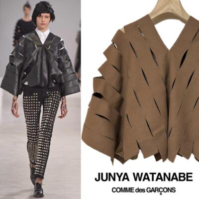 Unused Junya Watanabe Comme des Garcons Slit Tops XS Camel